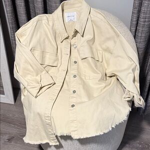 Celebrity Pink Cream Button-Up Shirt